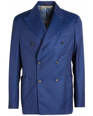 The Gigi Midnight Blazer Wool - Blue