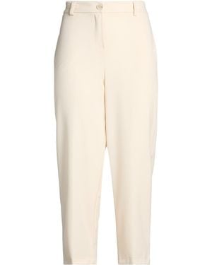 Motel Pants Polyester, Viscose, Elastane - Natural