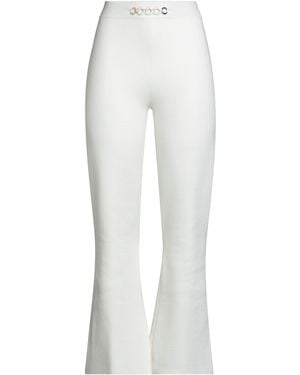 Twinset Ivory Pants Viscose, Polyamide, Polyester, Elastane - White