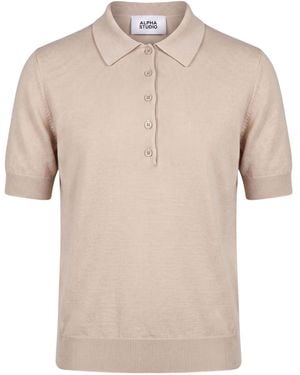 Alpha Studio Jumper Merino Wool - Natural