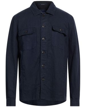 Drumohr Jacket Linen - Blue