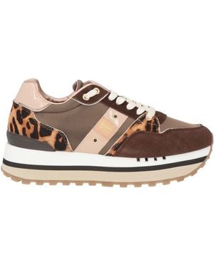 Blauer Sneakers - Braun