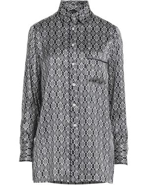 Kiton Midnight Shirt Silk, Cotton - Gray