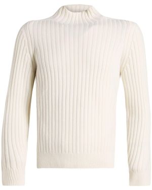 Brunello Cucinelli Turtleneck Cashmere - White