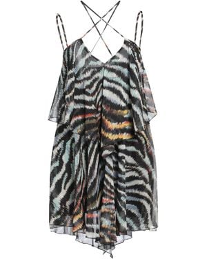 Just Cavalli Mini Dress Polyester, Metallic Polyester - White