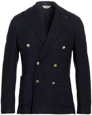 Paoloni Blazer Virgin Wool, Polyamide, Elastane - Blue