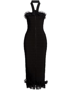 Self-Portrait Maxi-Kleid - Schwarz