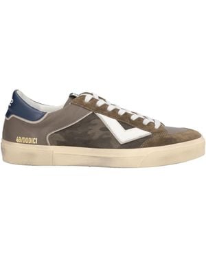 4b12 Military Trainers Leather - Green