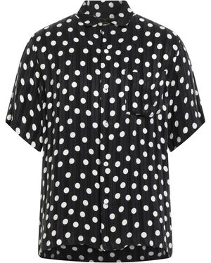 Portuguese Flannel Shirt Cupro, Rayon - Black