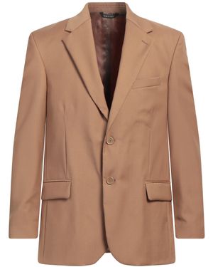 Paura Khaki Blazer Virgin Wool - Brown