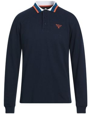 Barbour Beacon Midnight Polo Shirt Cotton - Blue