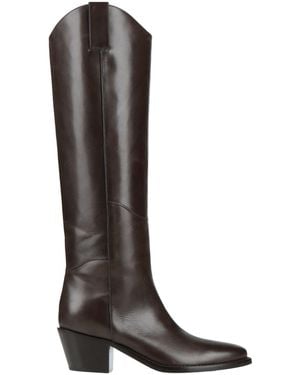 P.A.R.O.S.H. Dark Boot Calfskin - Brown