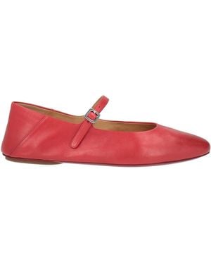 Marsèll Ballet Flats Calfskin - Red