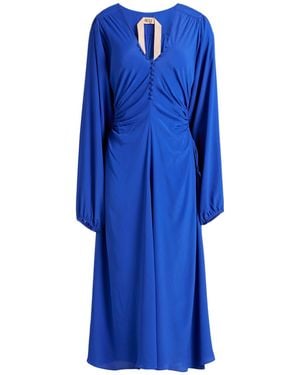 N°21 Midi Dress - Blue