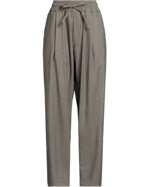 hinnominate Khaki Pants Polyester, Rayon, Elastane - Gray