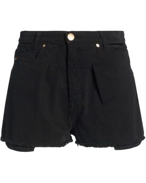 Pinko Denim Denim Shorts Cotton - Black