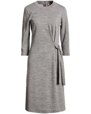 Peserico Midi Dress Virgin Wool, Cotton, Polyamide - Gray