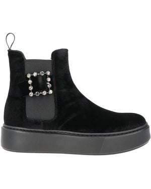 Frau Botines De Caña Alta - Negro