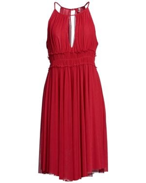 White Wise Midi Dress - Red