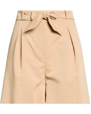 Jijil Camel Shorts & Bermuda Shorts Polyester, Viscose, Elastane - Natural