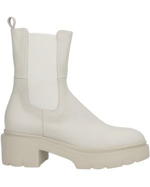 Pomme D'or Light Ankle Boots Calfskin - White