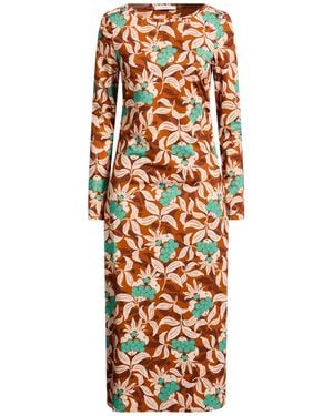 Maliparmi Midi Dress Polyester, Elastane - Orange