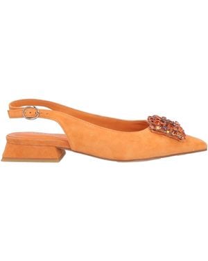 Alma En Pena. Ballet Flats - Orange