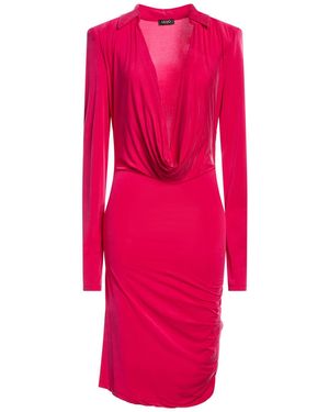 Liu Jo Fuchsia Midi Dress Cupro, Elastane - Pink