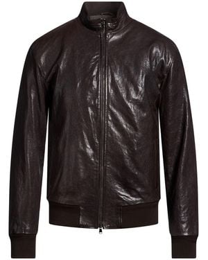 Barba Napoli Dark Jacket Leather - Black