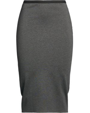 BLUE BROTHERS Midi Skirt Viscose, Polyamide, Elastane - Grey