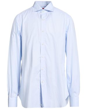 Isaia Sky Shirt Cotton - Blue