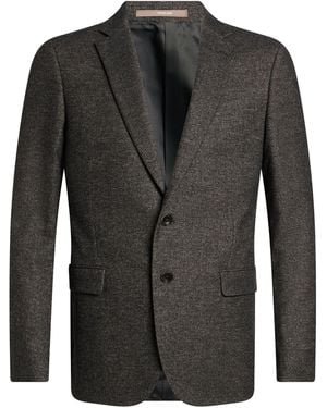 Paoloni Blazer Wool, Polyester, Polyamide, Elastane - Black