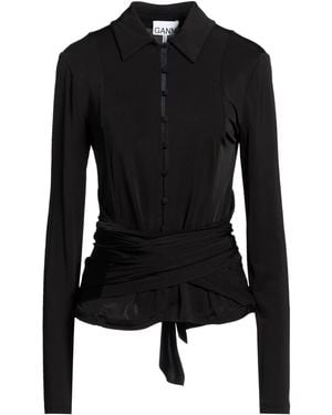 Ganni Shirt Viscose, Elastane - Black