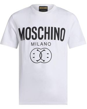 Moschino T-Shirt Cotton, Elastane - White