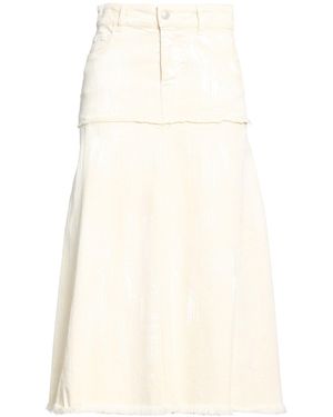 DES_PHEMMES Denim Skirt Cotton, Elastane - Natural