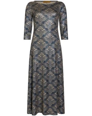 Siyu Midi-Kleid - Grau