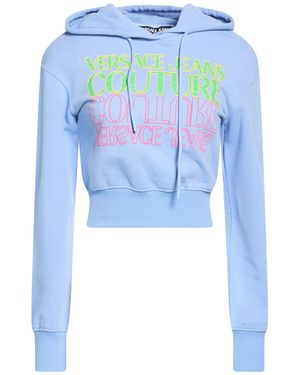 Versace Jeans Couture Sky Sweatshirt Cotton, Elastane - Blue