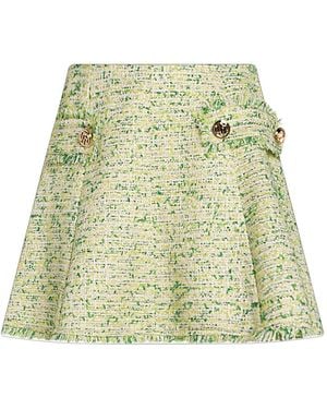 Liu Jo Mini Skirt Polyester, Polyamide, Acrylic, Metallic Polyester - Green