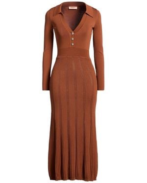 Twinset Robe Midi - Marron