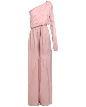 Rick Owens Antique Rose Jumpsuit Cupro - Pink