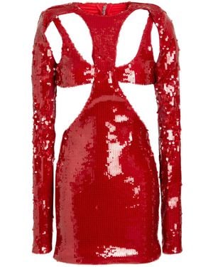 LAQUAN SMITH Mini Dress Ballistic Nylon, Elastane - Red