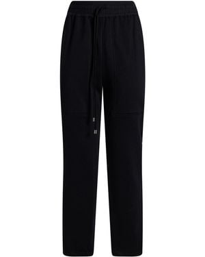 Gentry Portofino Trousers Cotton, Polyamide, Cashmere - Black