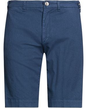 Barba Napoli Shorts & Bermuda Shorts Cotton, Linen, Elastane - Blue