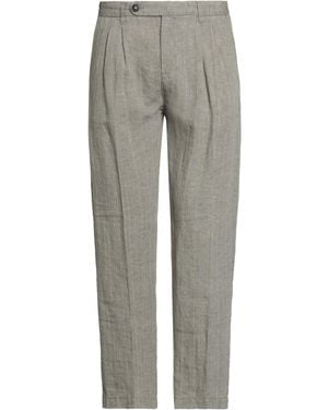 Massimo Alba Pants Linen - Gray