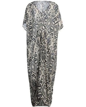 Niu Cream Maxi Dress Cotton - Grey