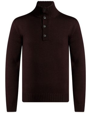 Alpha Studio Turtleneck Merino Wool - Black