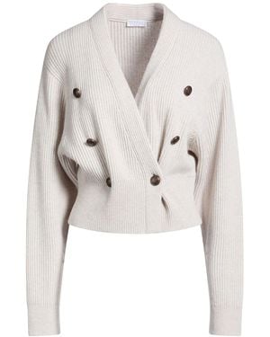 Brunello Cucinelli Strickjacke - Weiß