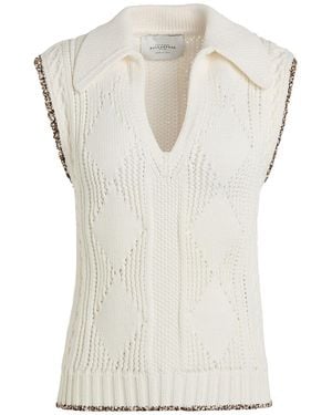 Ballantyne Sweater Cotton, Polyamide - White