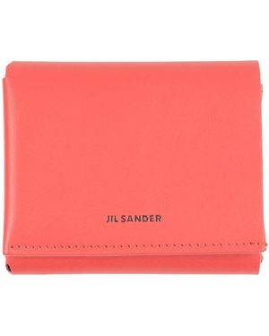 Jil Sander Wallet Leather - Red