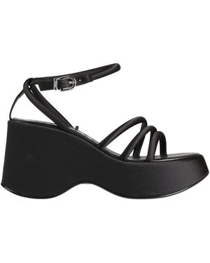 Buffalo Sandals Textile Fibers - Black